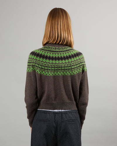 Mini Mila Fair Isle brown 19