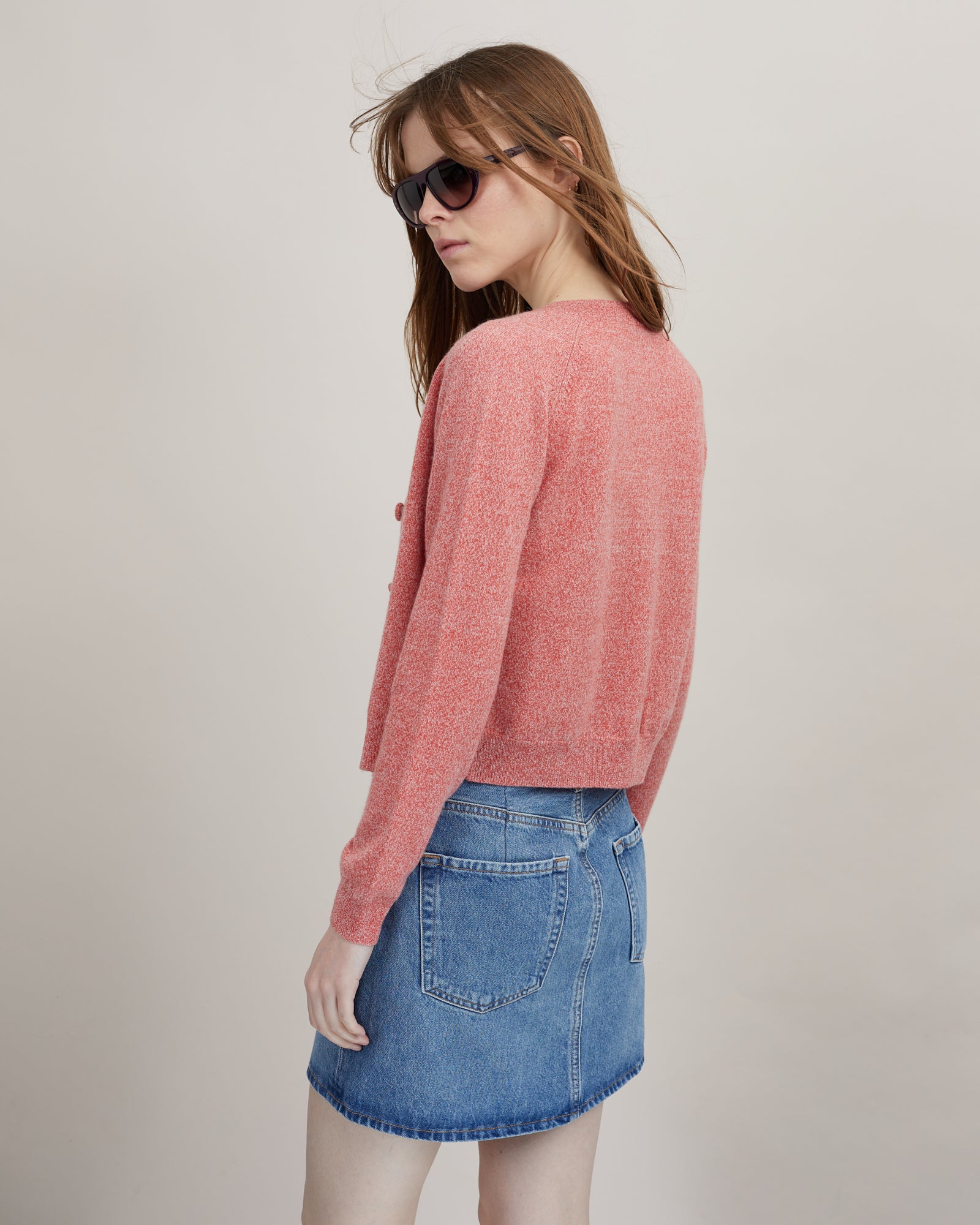 Cardigan Mila Light vintage blush 16 - 2 - Alexandra Golovanoff