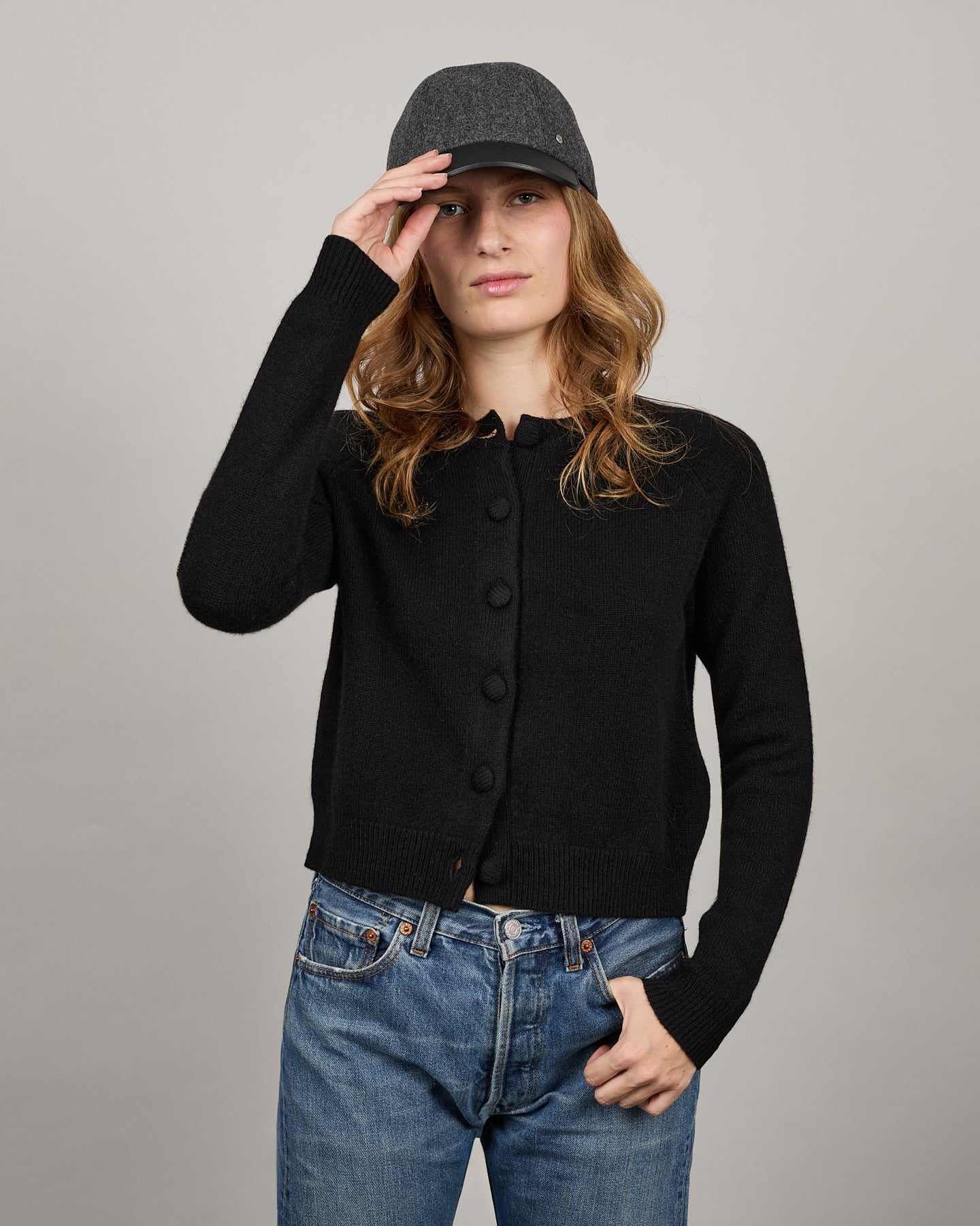 Cardigan Mila black - 1 - Alexandra Golovanoff
