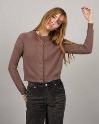Cardigan Mila brown 17 - 1 - Alexandra Golovanoff