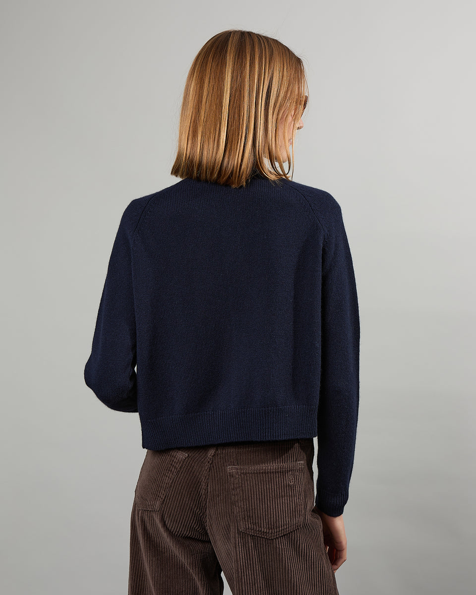 Cardigan Mila navy - 2 - Alexandra Golovanoff