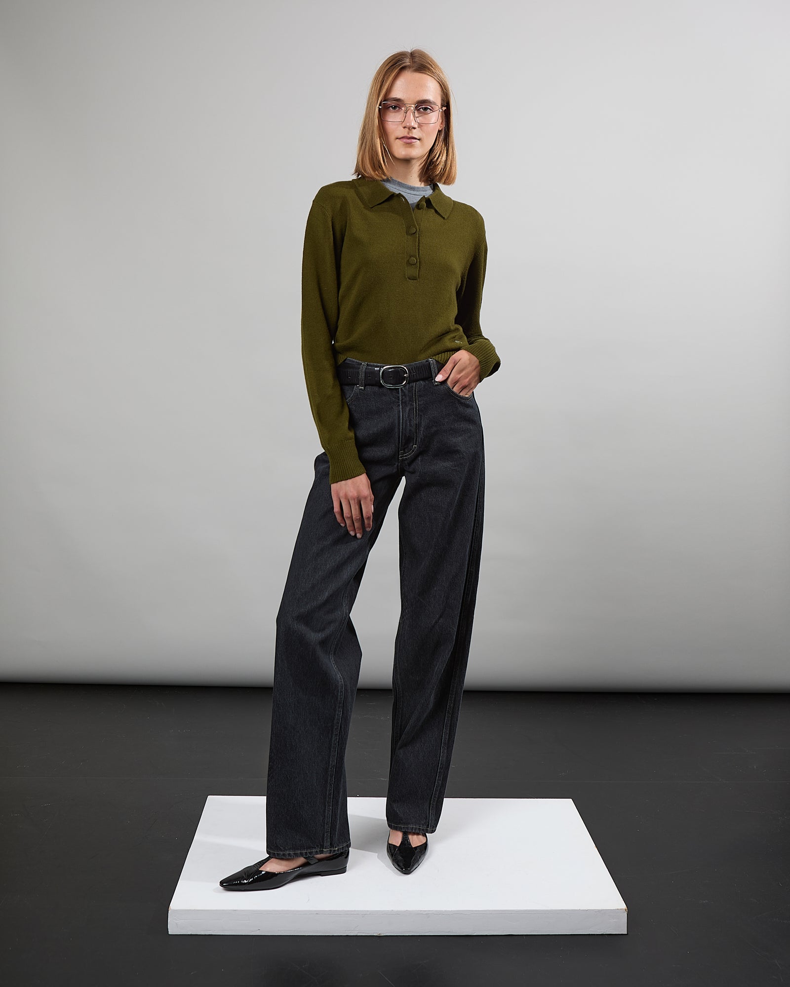 Cécile - Taille mi-haute - jambe large - long  - 1 - Alexandra Golovanoff