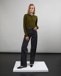Cécile - Taille mi-haute - jambe large - long  - 1 - Alexandra Golovanoff