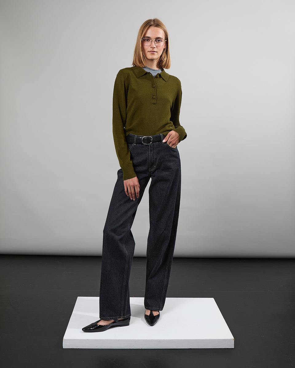 Cécile - Taille mi-haute - jambe large - long  - 1 - Alexandra Golovanoff