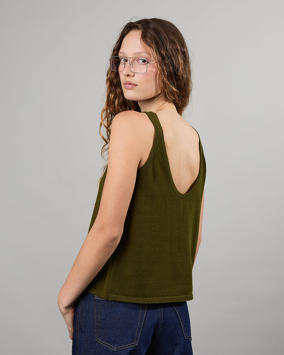 Cutie - Debardeur fin reversible en 100% cachemire - 2 - Alexandra Golovanoff