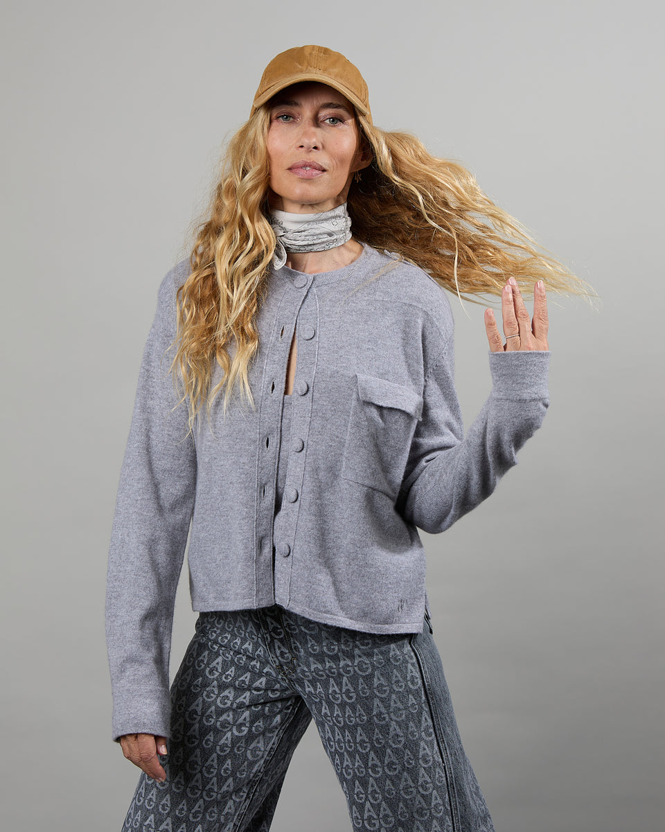 Lubna - Veste cardigan fin en 100% cachemire - 1 - Alexandra Golovanoff