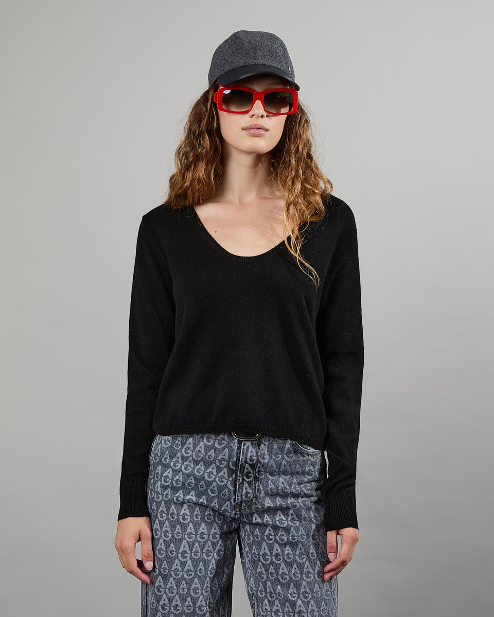 Elena - Pull fin reversible en 100% cachemire - 2 - Alexandra Golovanoff