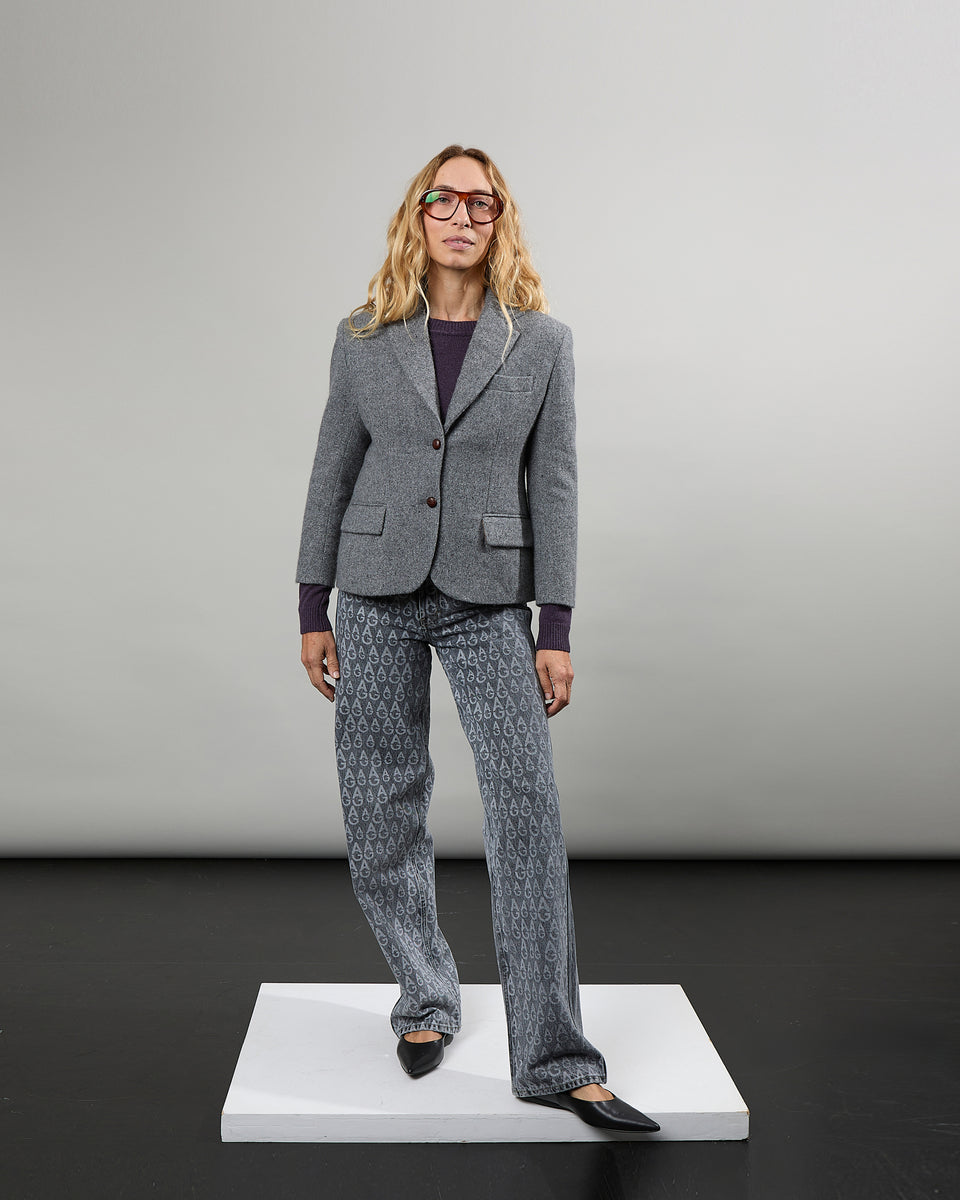 James - Veste 100% cachemire - deux boutons - coupe courte - 2 - Alexandra Golovanoff