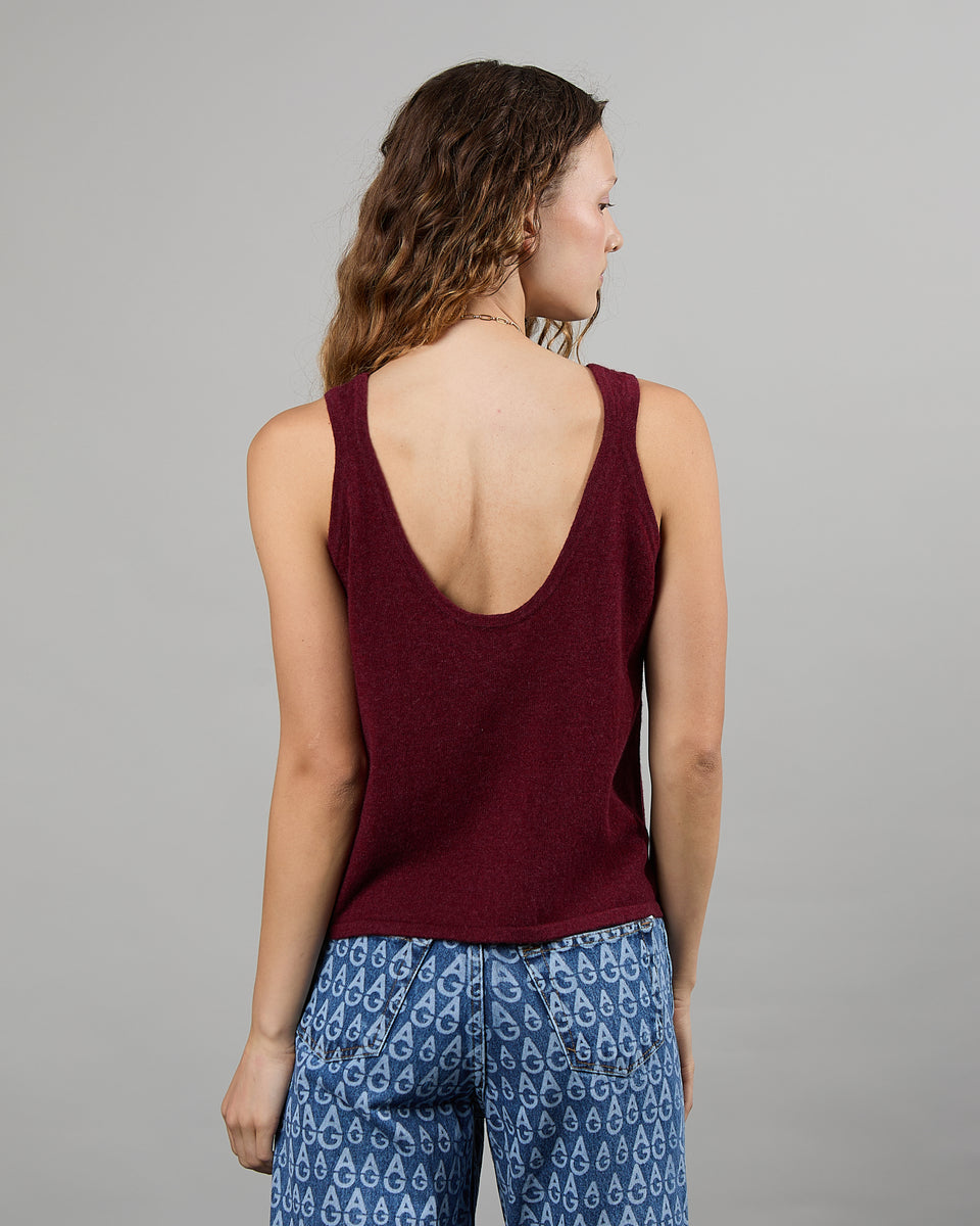 Cutie - Debardeur fin reversible en 100% cachemire - 2 - Alexandra Golovanoff