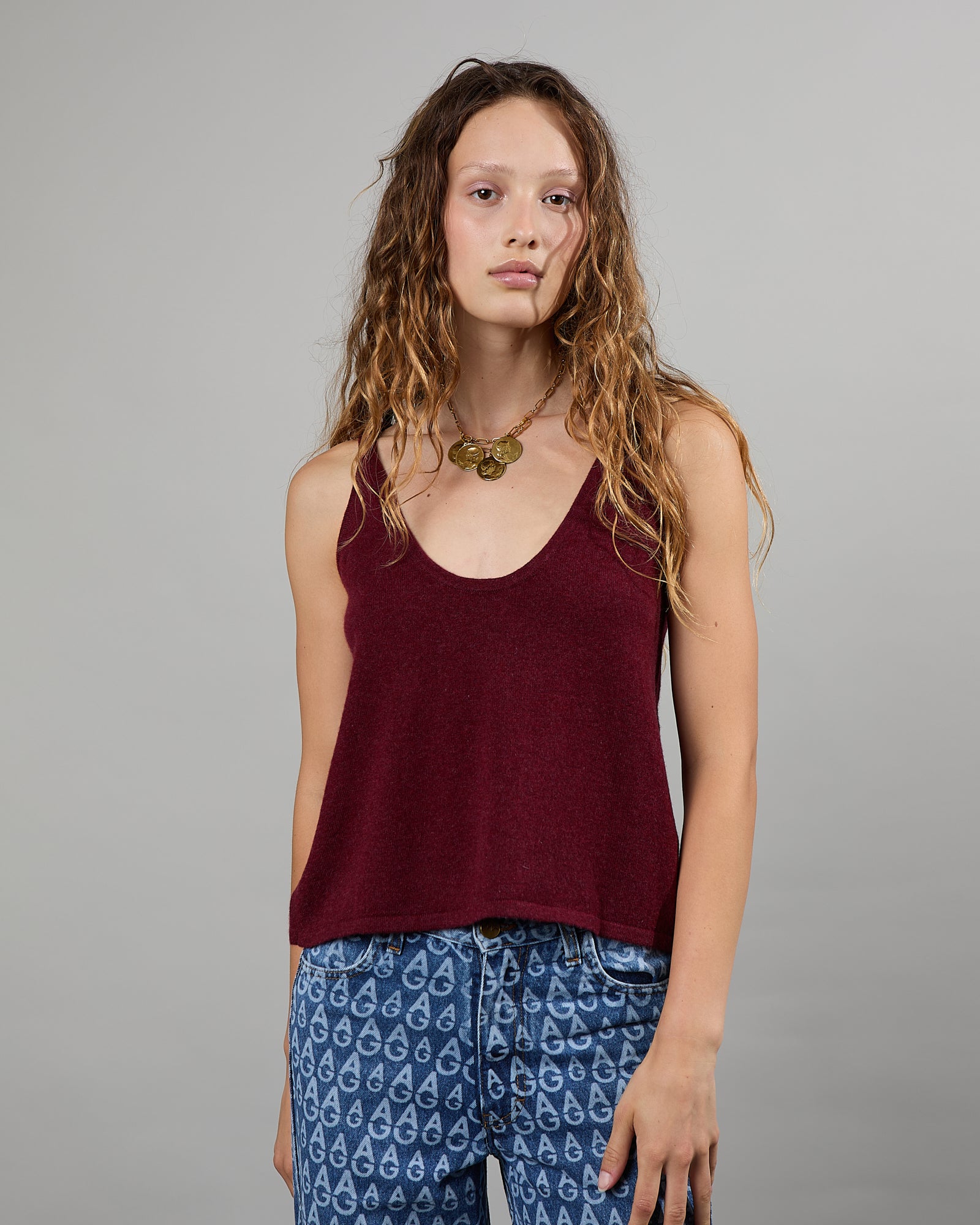 Cutie - Debardeur fin reversible en 100% cachemire - 3 - Alexandra Golovanoff