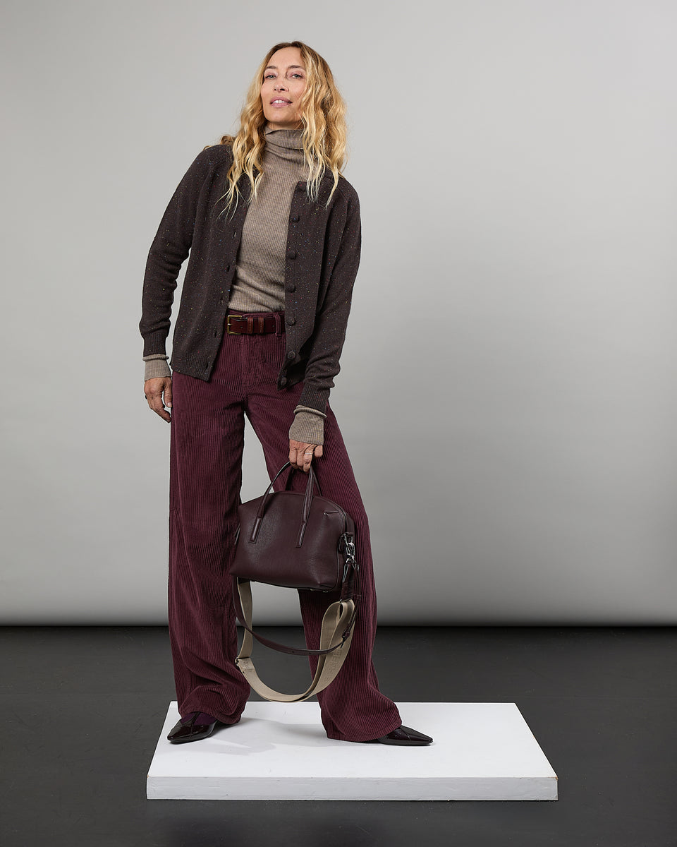Maxi Cardigan Mila Tweed cacao 19 - 1 - Alexandra Golovanoff