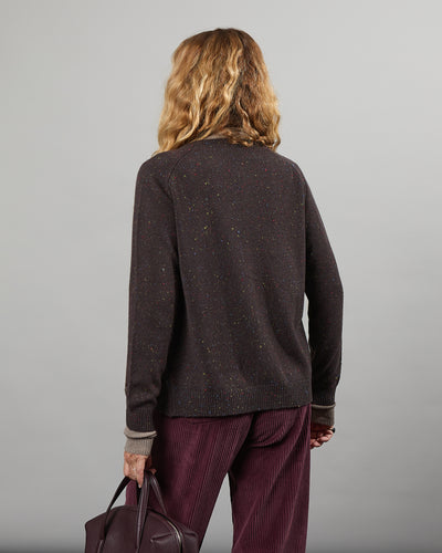 Maxi Cardigan Mila Tweed cacao 19