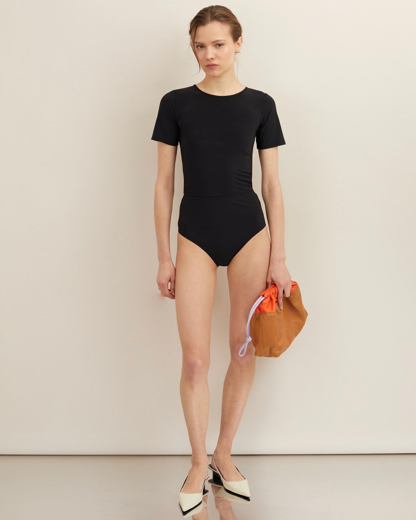 Maillot One piece two parts black