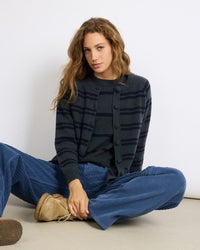 Maxi Cardigan Mila Stripes Humus 21
