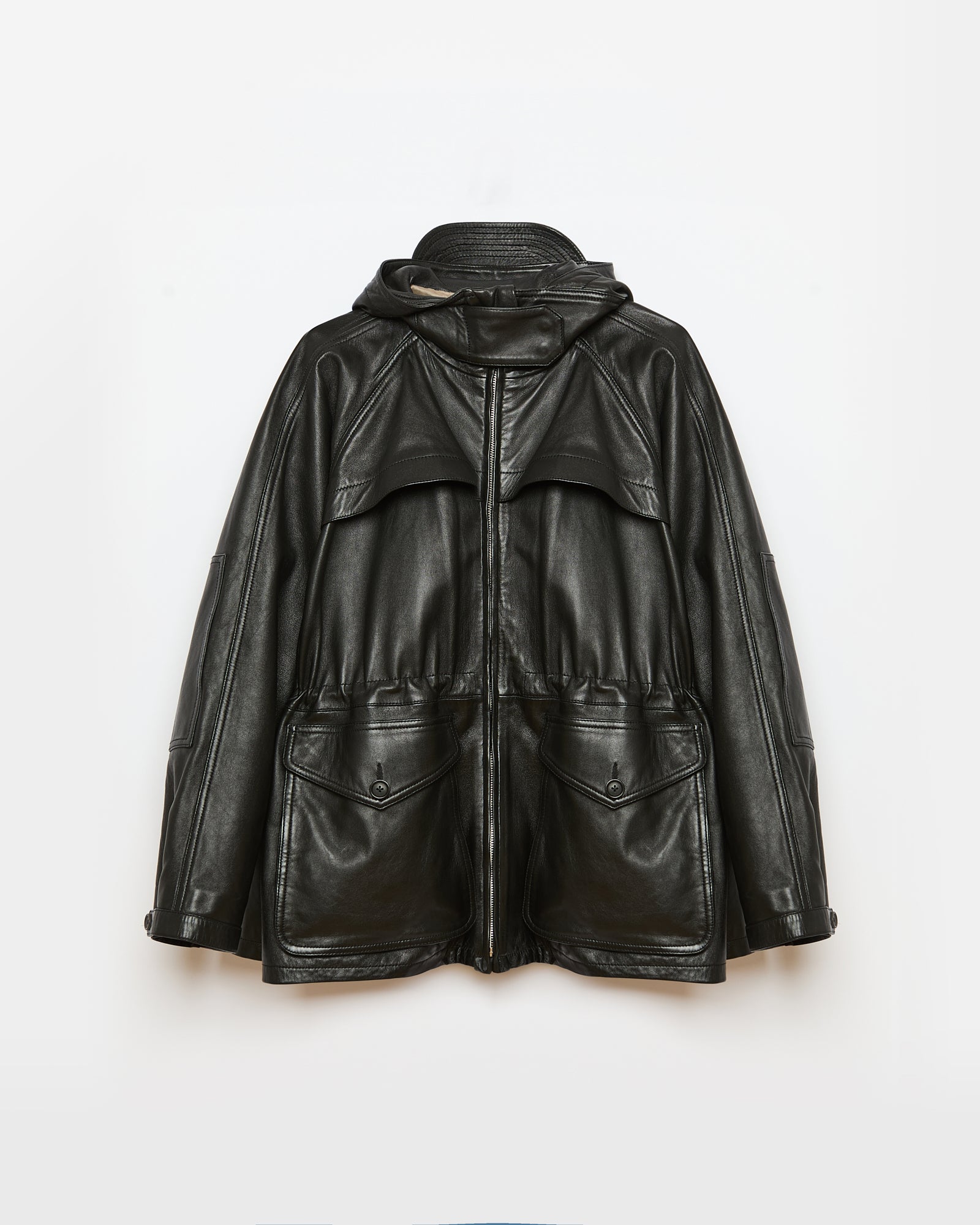 Travel - Parka à capuche en 100% cuir d'agneau - 7 - Alexandra Golovanoff