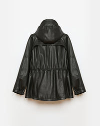 Travel - Parka à capuche en 100% cuir d'agneau - 8 - Alexandra Golovanoff
