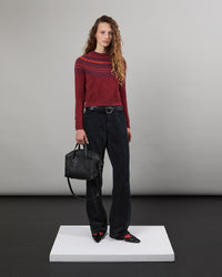 Mini Mila Fair Isle brique 19 - 1 - Alexandra Golovanoff