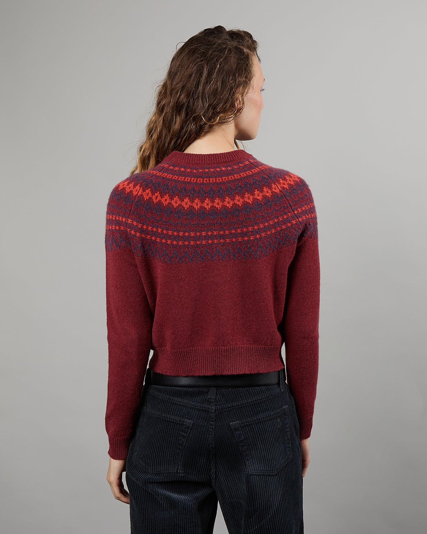 Mini Mila Fair Isle brique 19