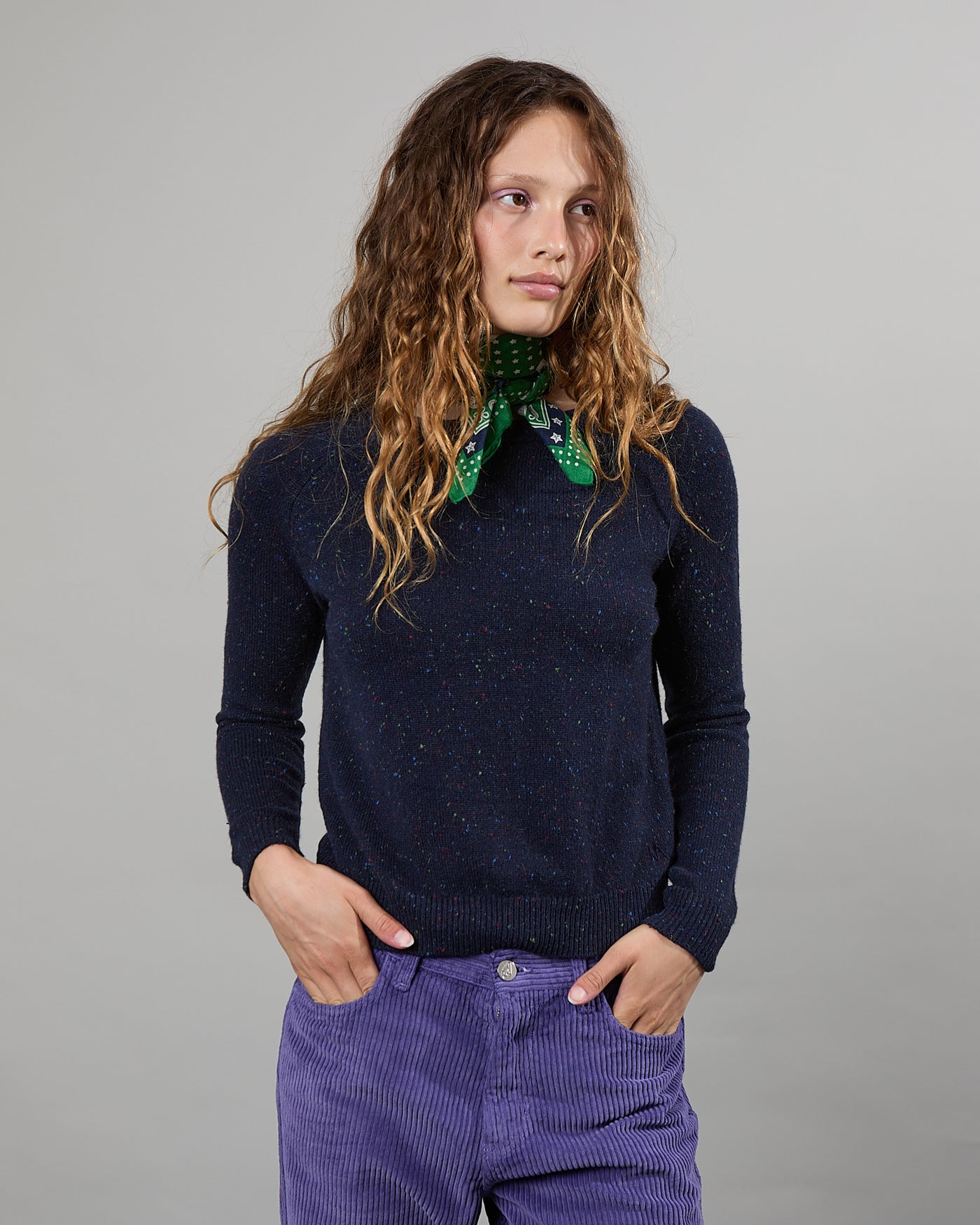 Mila Tweed navy 19