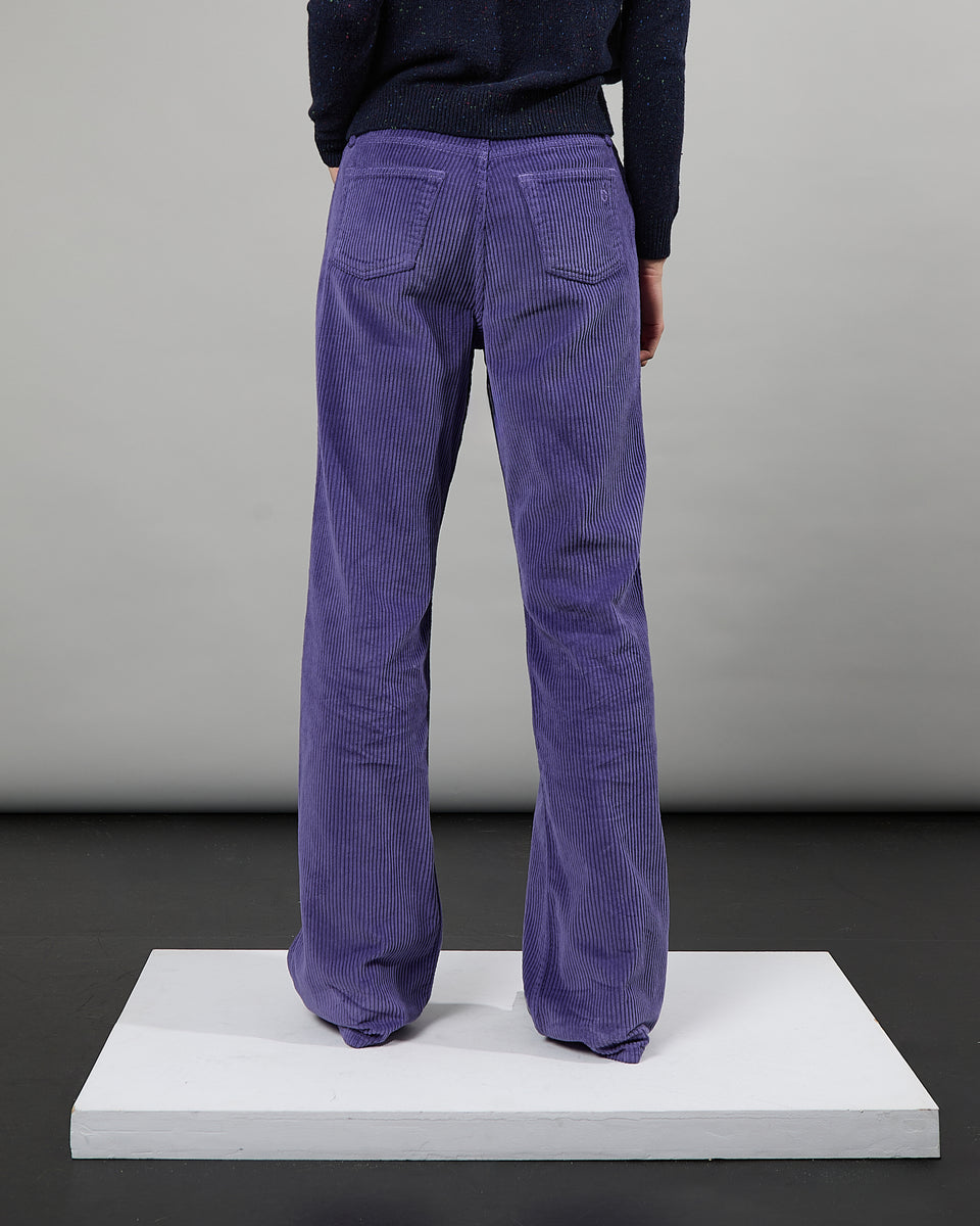 France - Pantalon velours - taille mi-haute - jambe droite - 3 - Alexandra Golovanoff