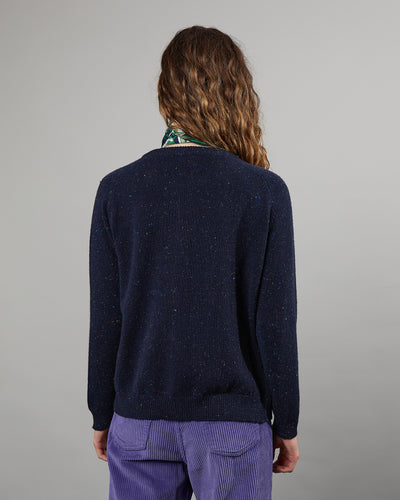 Maxi Cardigan Mila Tweed navy 19