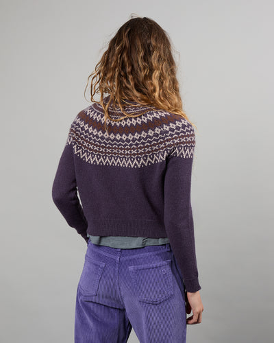 Mini Mila Fair Isle purple 19