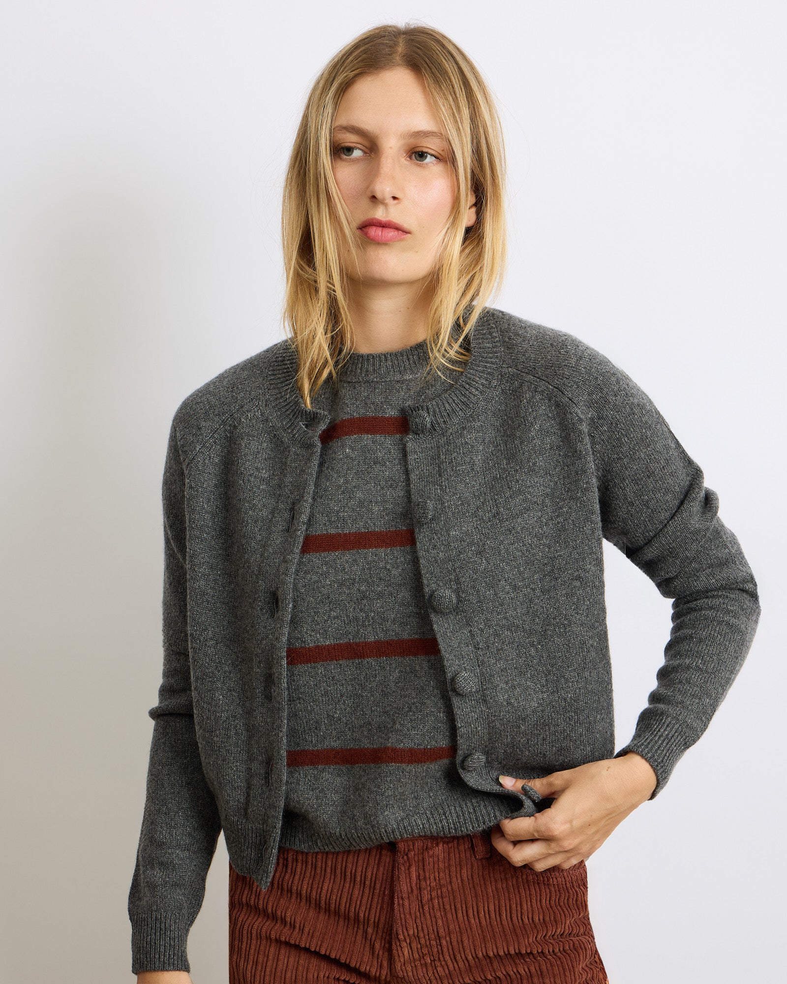 Mini Andre Stripes Grey 21