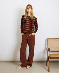Mila Stripes Brown 21