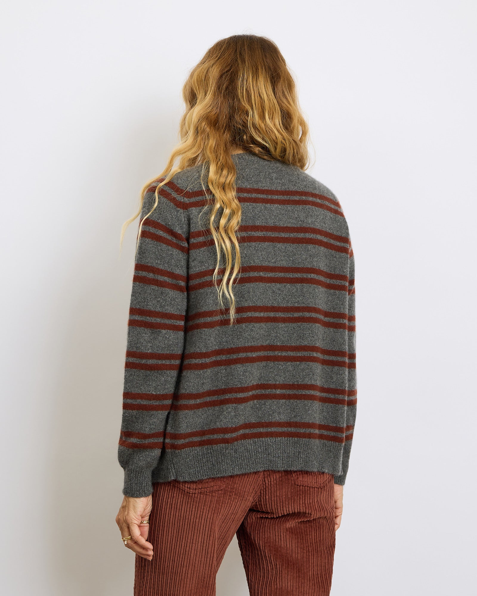 Maxi Cardigan Mila Stripes Grey 21
