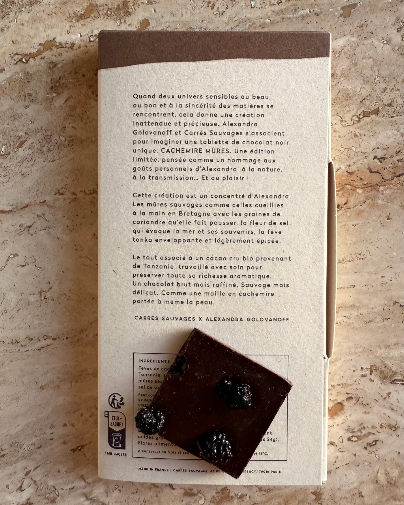 chocolat Cachemire Mûres