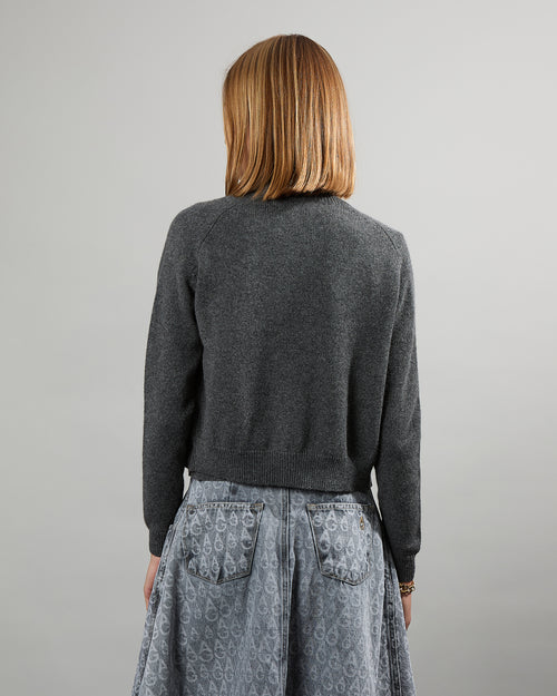 Cardigan Mila Grey - 2 - Alexandra Golovanoff
