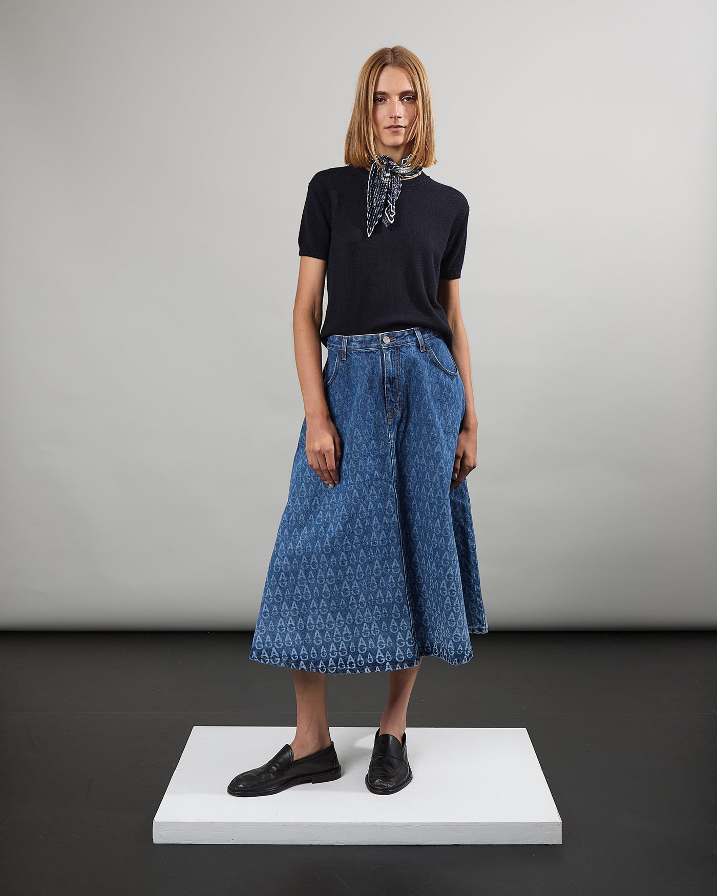 Jupe Denim Logo 19