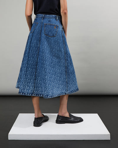 Jupe Denim Logo 19