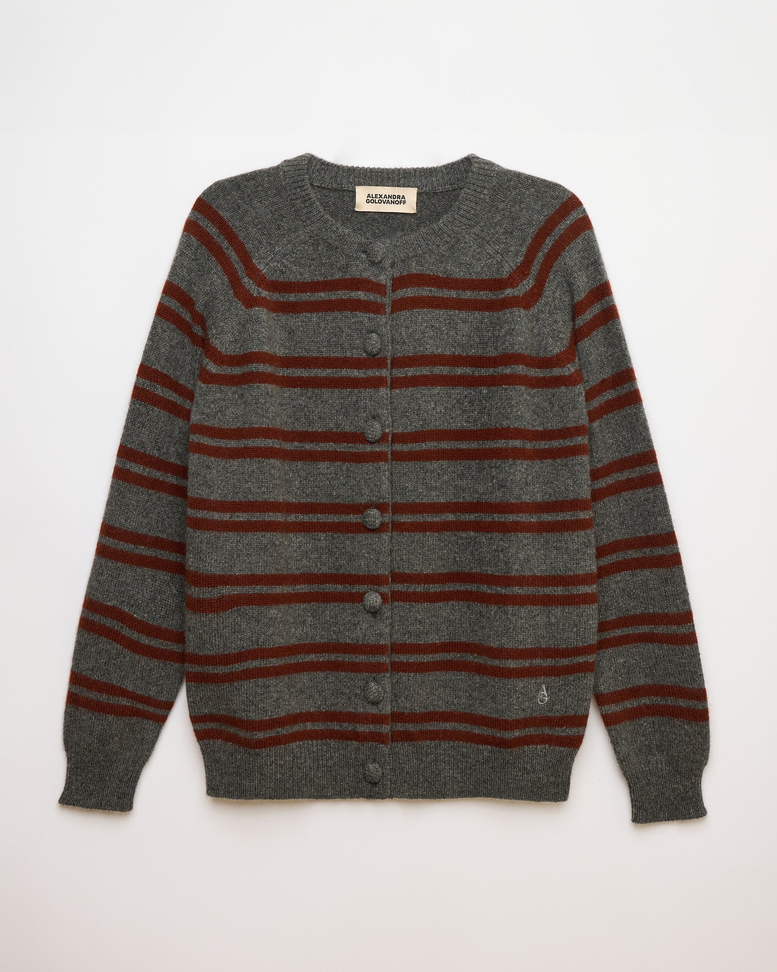 Maxi Cardigan Mila Stripes Grey 21