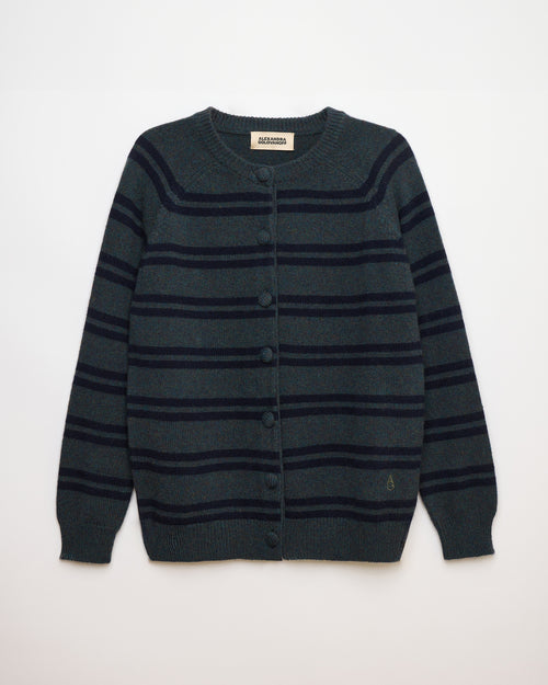 Maxi Cardigan Mila Stripes Humus 21