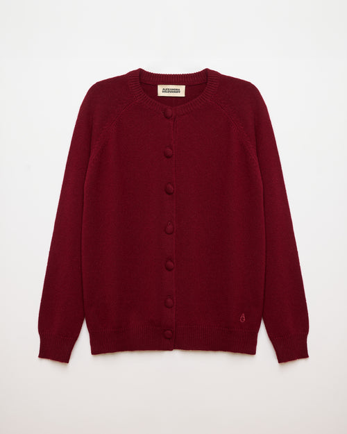 Maxi Cardigan Mila Wine 21