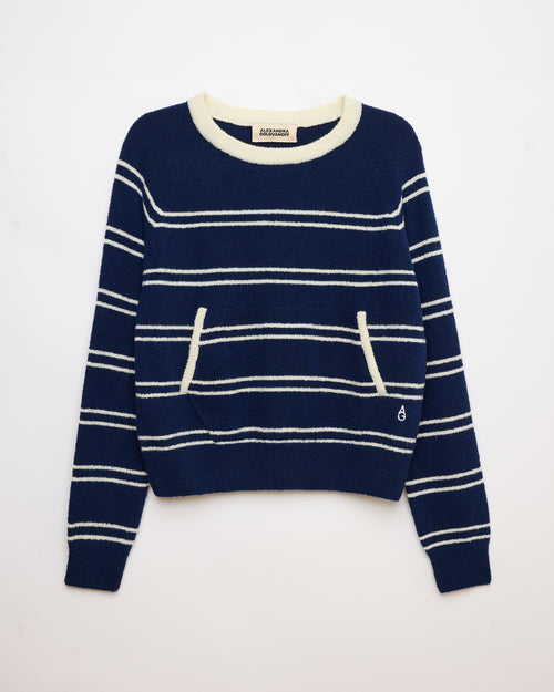 Mimi Sweat Stripes Encre 21