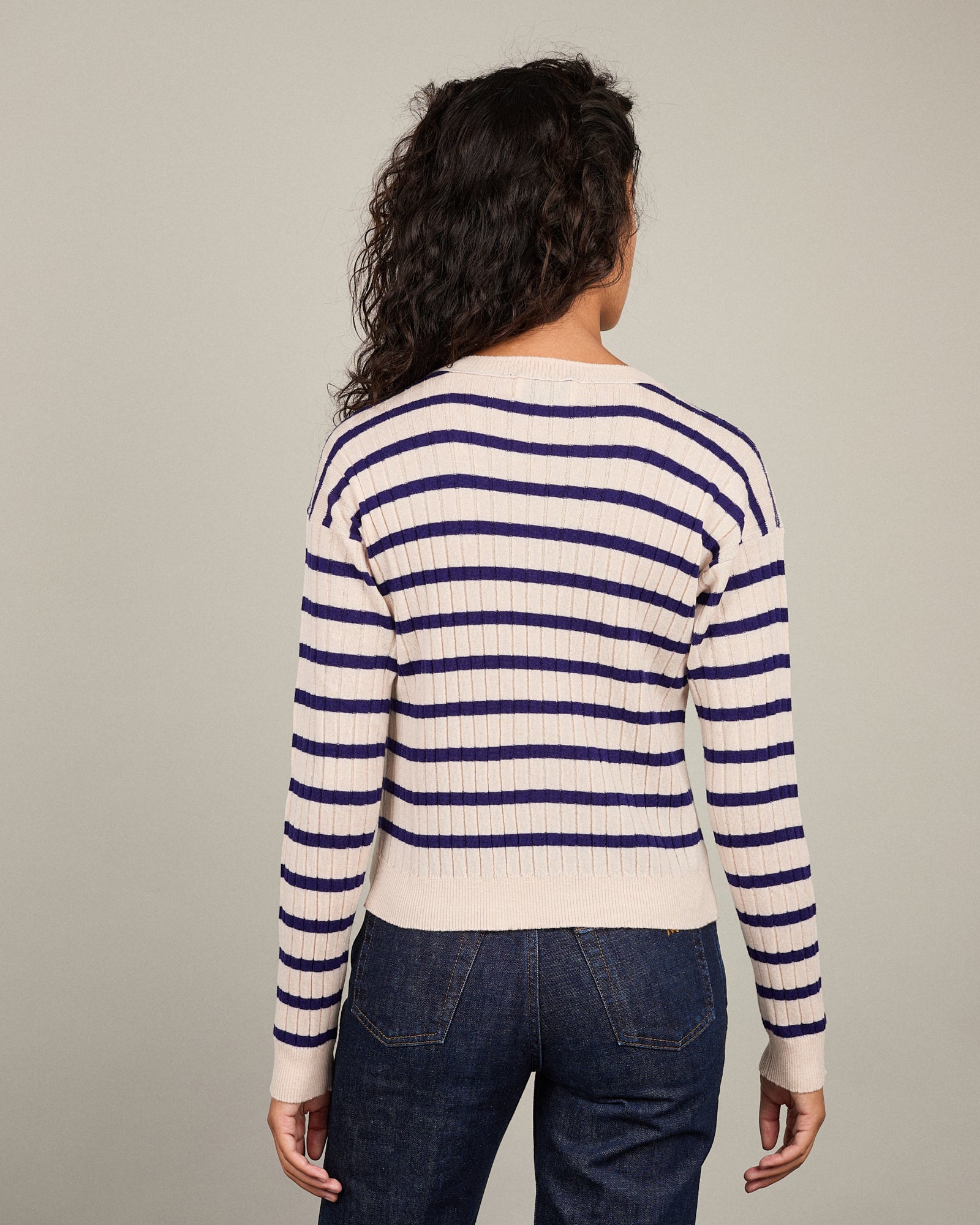 Cécile - Cécile Stripes avoine 18 - 2 - Alexandra Golovanoff