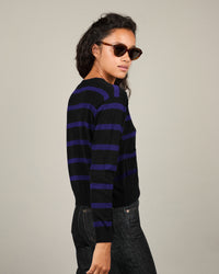Louise - Cardigan Louise Stripes myrtille 18 - 3 - Alexandra Golovanoff