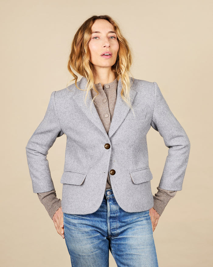 alexandra golovanoff Veste James grise 18