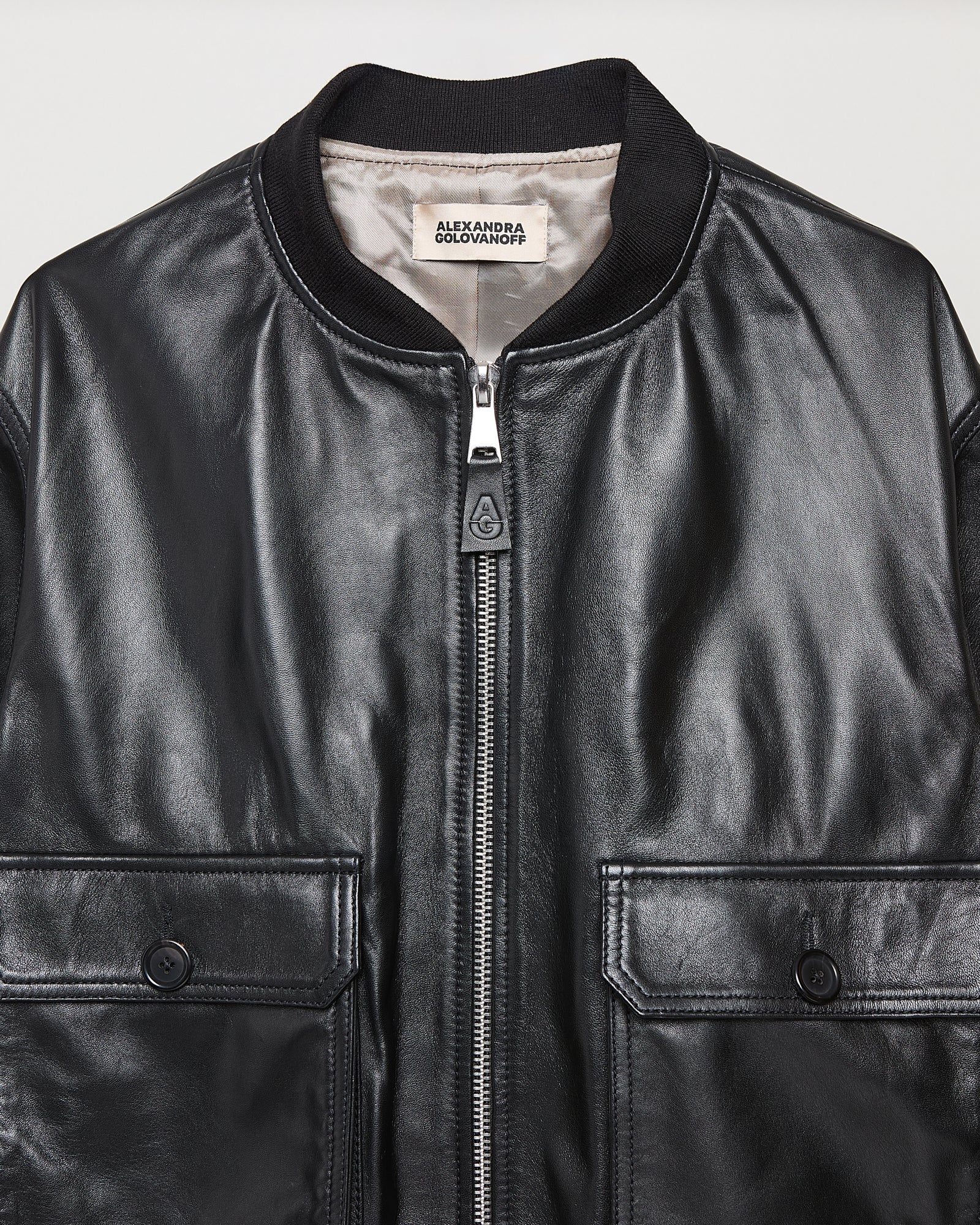 Marlon - Blouson en 100% cuir d'agneau - 7 - Alexandra Golovanoff