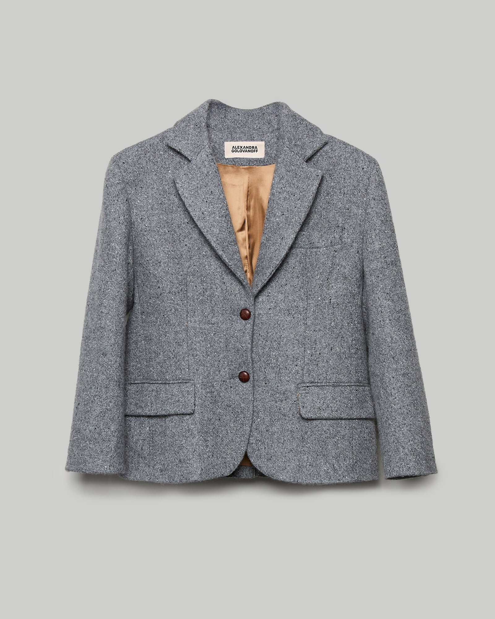 James - Veste 100% cachemire - deux boutons - coupe courte - 4 - Alexandra Golovanoff
