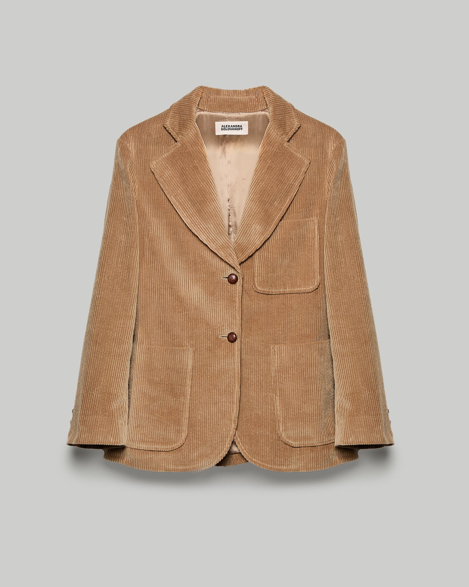 John - veste tailleurs velours - poches plaquées - coupe mode - 3 - Alexandra Golovanoff
