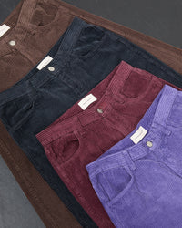Cécile - Pantalon velours - taille mi-haute - jambe large - 5 - Alexandra Golovanoff