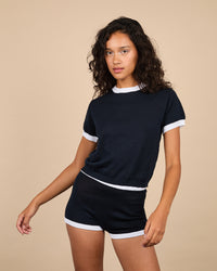 Shorty coton navy 18 - 1 - Alexandra Golovanoff