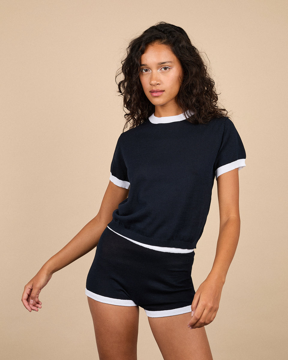 Shorty coton navy 18 - 1 - Alexandra Golovanoff