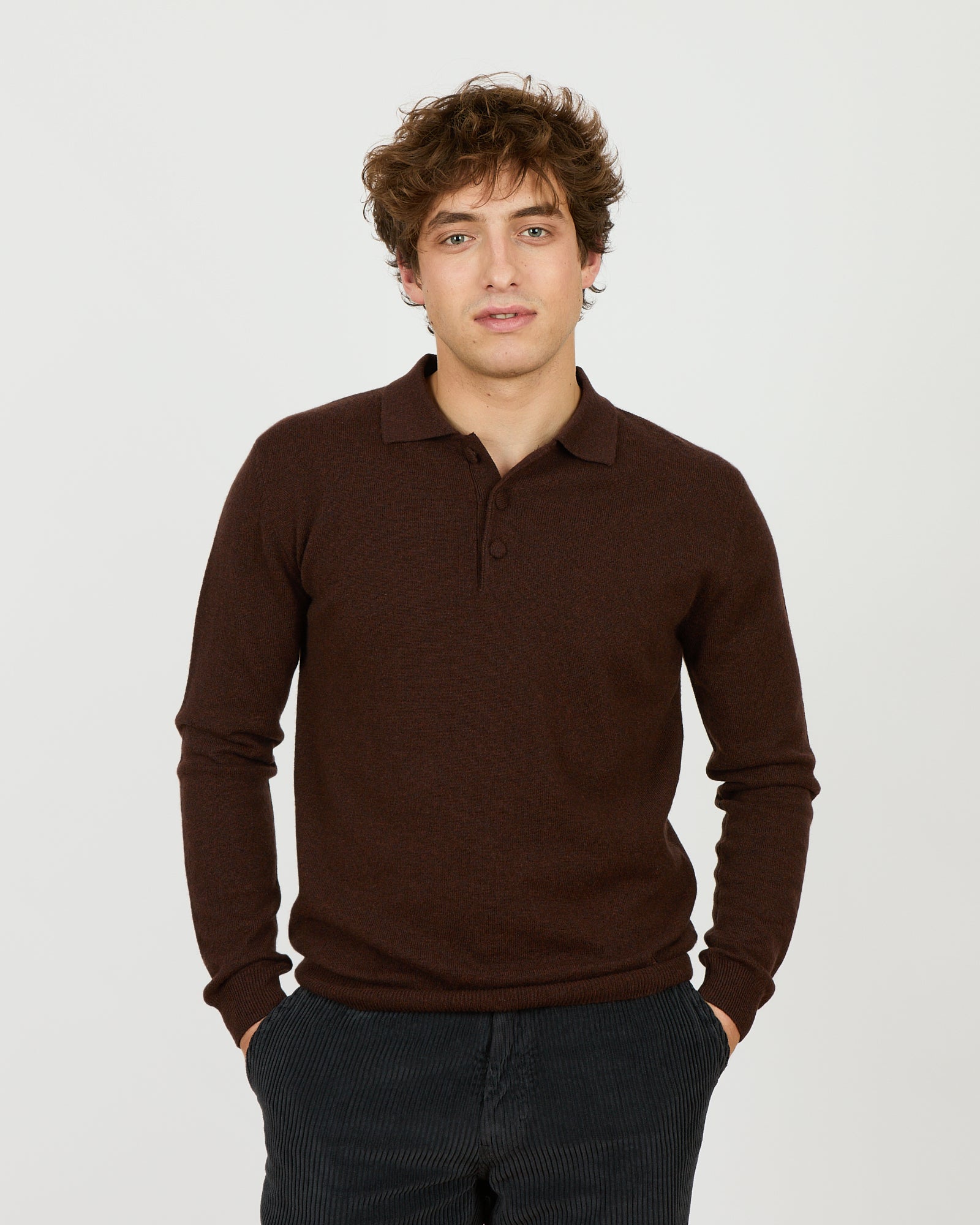 Léon - Polo homme fin en 100% cachemire - 1 - Alexandra Golovanoff