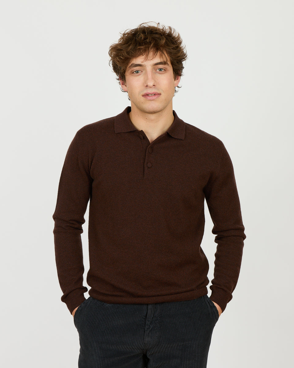 Léon - Polo homme fin en 100% cachemire - 1 - Alexandra Golovanoff