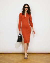 Augustine - Robe longue au col tunisien en 100% coton - 1 - Alexandra Golovanoff