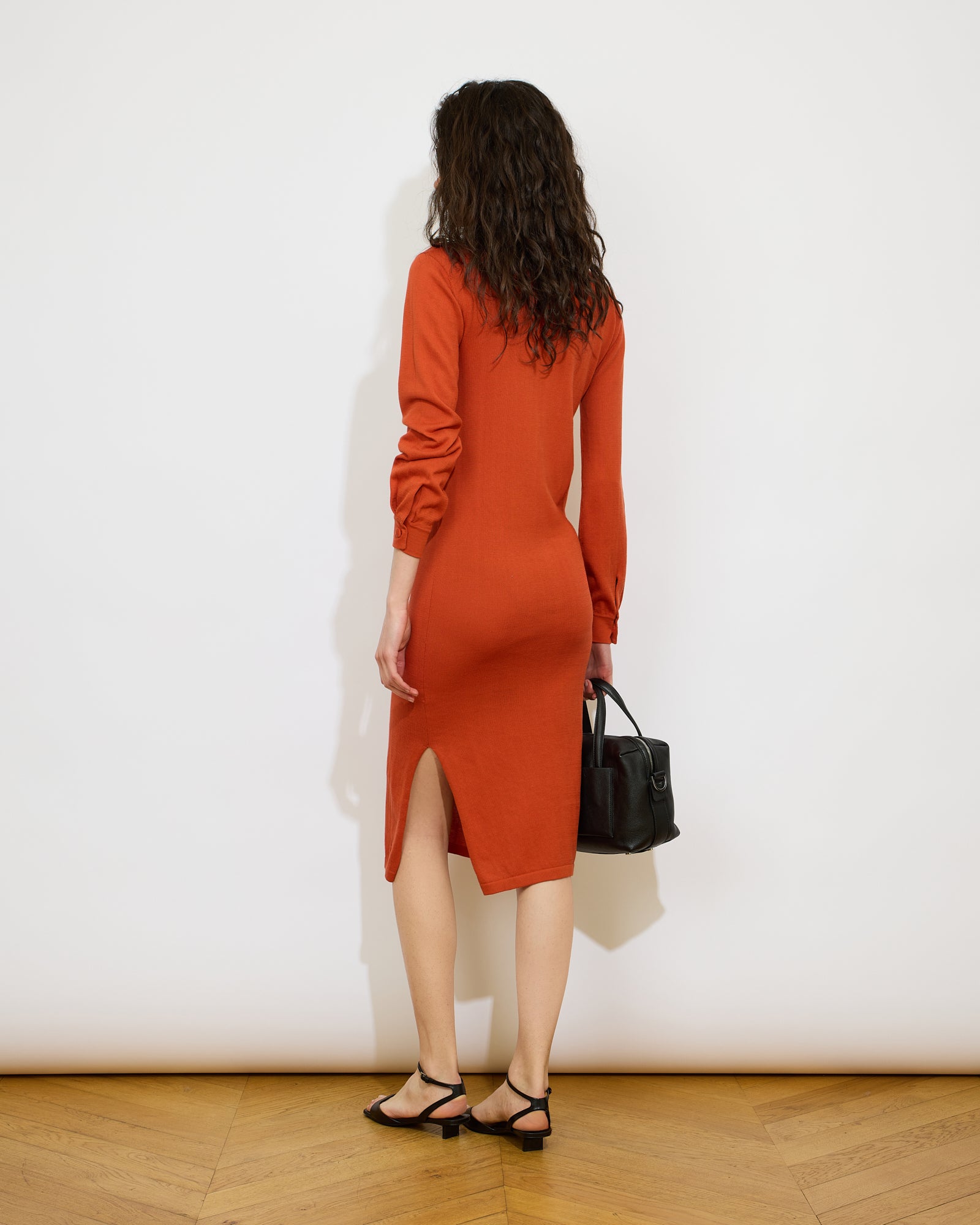 Augustine - Robe longue au col tunisien en 100% coton - 2 - Alexandra Golovanoff